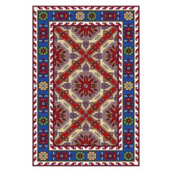 فرش مخمل نادی طرح سنتی کد o141